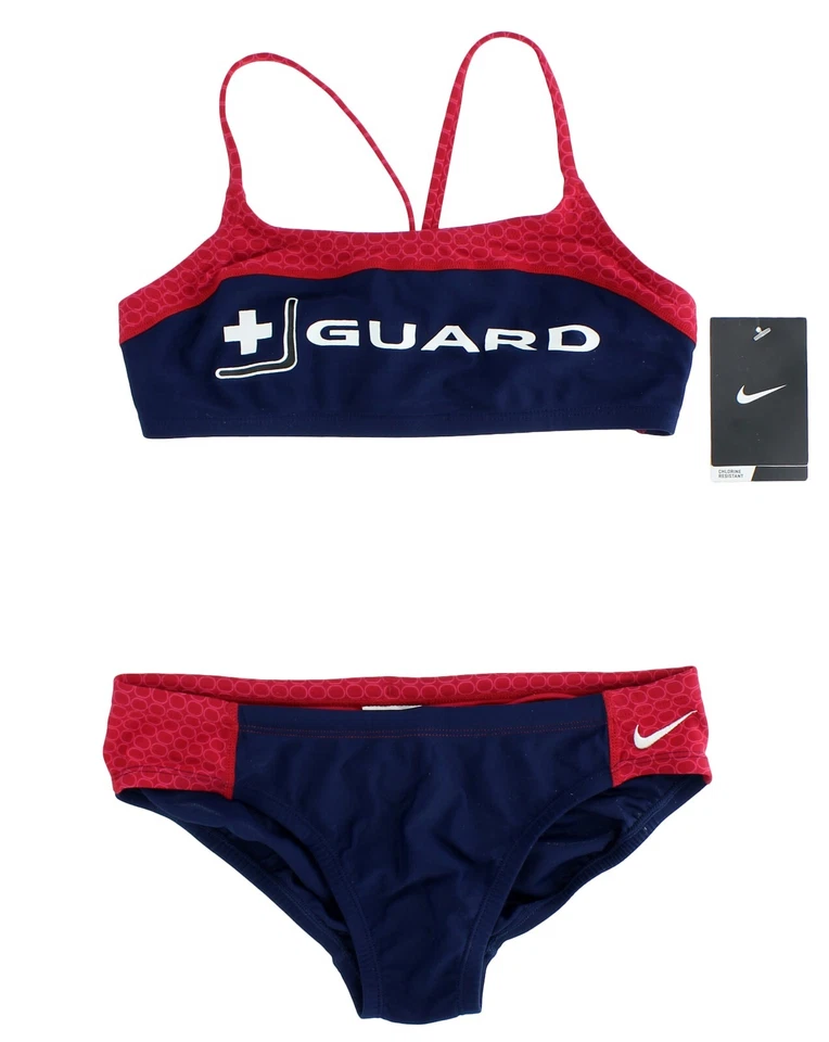 Traje de baño bikini de 2 piezas Nike Swim salvavidas para mujer Foto 1 de 4