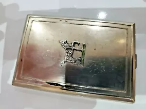 EMBLEMA CAVALLO / Sigaretta Evans Vintage Tono Argento, Custodia Carta / Made in USA / 2x3 - Foto 1 di 12