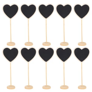 10 Pcs Small Blackboard Message Flower Card Arrangement Mini Chalk Signs - Picture 1 of 12