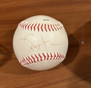 Joe Pepitone Signed Official Baseball + Ron Guidry, Coach - Yankee OldTimer Game