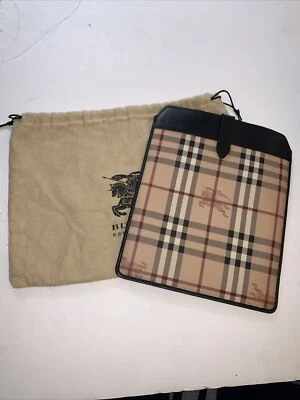 Burberry Haymarket Check Coated Logo Canvas iPad Sleeve Cover Case - image 1 of 4