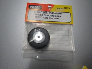 DU-BRO 1-1/4" DIA. TAILWHEEL FOR .60 SIZE AIRPLANES (3/32" AXLE DIAMETER - Bild 1 von 1