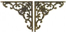 victorian Cast Iron Wall Shelf Bracket Brace Ornate ANTIQUE-Gold Decor 8" x 8"
