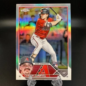 2023 Topps Chrome Corbin Carroll Rookie Refractor #95 Arizona Diamondbacks - Picture 1 of 2