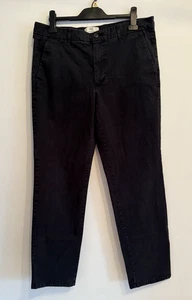 Marks and Spencer Men's Black  Chino Trousers Straight Leg W36 L33 - Picture 1 of 8