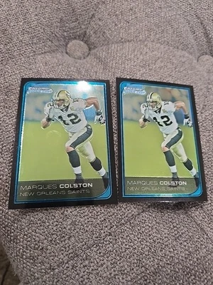 2006 Bowman Chrome (2) Marques Colston Rookie RC #29 Saints - Image 1 of 2