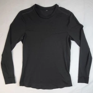 Lululemon Shirt Herren (ohne Etikett) schwarz atmungsaktiv DriFit Langarm Rundhals - Bild 1 von 7