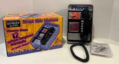 Teléfono de pago retro montado en la pared vintage novedad artículos callejeros NUEVO Foto 1 de 4