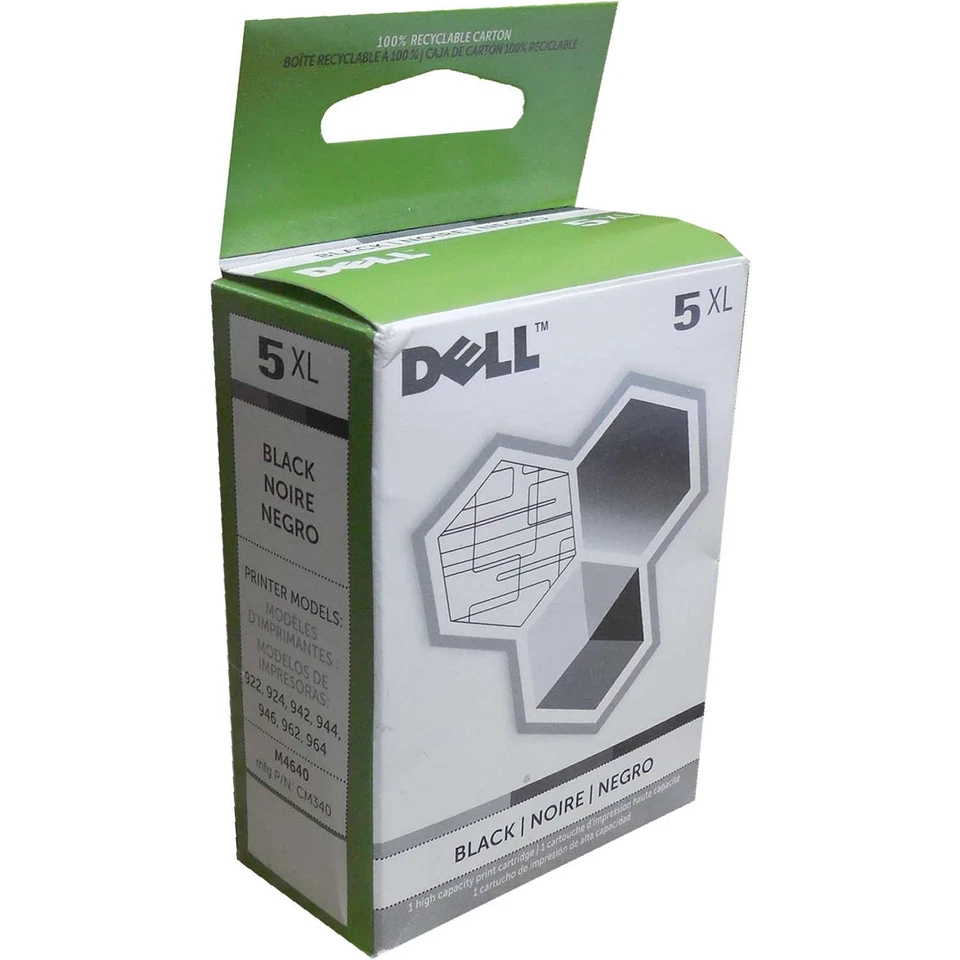 Dell CM340 (3MYK7) (M4640) Black High Yield Ink Cartridge Series 5 352p - Image 1 of 1
