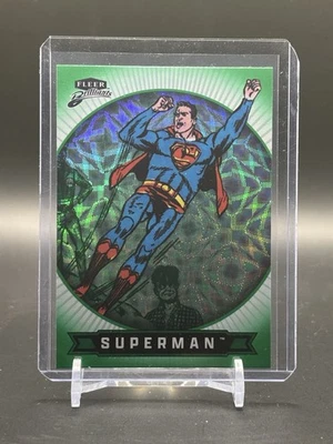 2025 Fleer Brilliants Superman #40 Superman (Clark Kent) Green Kryptonite /499 - Image 1 of 2