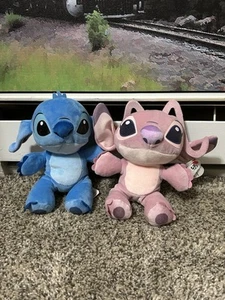 Beanie Babies STITCH & ANGEL - ‘Lilo & Stitch’ Disney - Picture 1 of 2