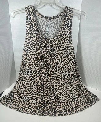 Camiseta sin mangas con estampado de leopardo Maurice’s 24/7 (marrón/negro/beige) talla XL larga Foto 1 de 4