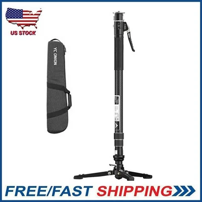 YC Onion Pineta Pro Carbon Fiber Travel Monopod with Pedal Base Quick Release - Image 1 of 4