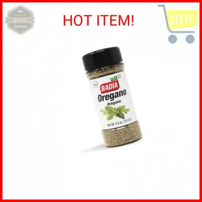 Badia Orégano Entero, 0.5 OZ - Hojas de Orégano Secas, Condimento Hierba - Aromático y Foto 1 de 2