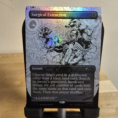 MTG Surgical Extraction (Ink) (Rainbow Foil) (2022) | NM Foil | Spider-Man {SLD} - Image 1 of 2