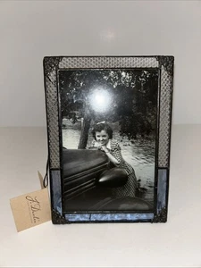 J Devlin Colored Textured Glass Picture Frame 6”x4” Photo Kathy Gustafson NWT - Picture 1 of 16