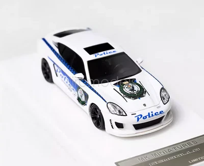 MK 1:64 Scale White Police Gemballa Coupe Sports Diecast Resin Gift Collection - Image 1 of 4