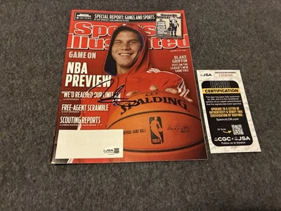 Revista completa ilustrada deportiva firmada por Blake Griffin certificado de autenticidad Jsa 12/5/11 autógrafo Foto 1 de 2