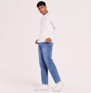 Jack Wills Tapered Jeans Mens mid Indigo UK Size 28W R #REF19 - Picture 1 of 1