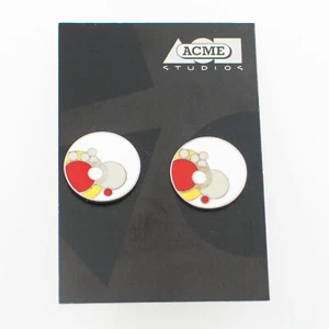 Vintage ACME Studio FRANK LLOYD WRIGHT “Imperial White" Enamel Cufflinks - Picture 1 of 2