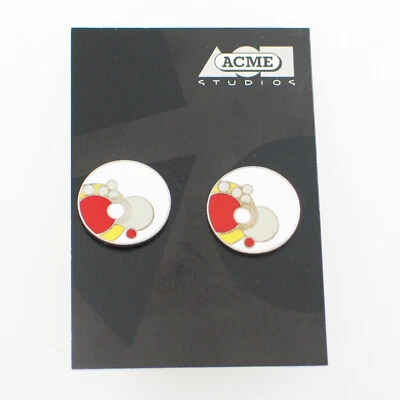 Винтажные эмалированные запонки ACME Studio FRANK LLOYD WRIGHT «Imperial White» - Изображение 1 из 2