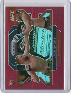 2022 Prizm UFC Jack Shore Red Prizm Parallel Rookie Card RC #068/299 