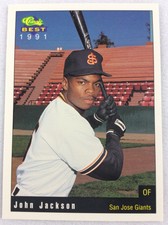 1991 San Jose Giants-Classic BEST Minor League Baseball Card-John Jackson
