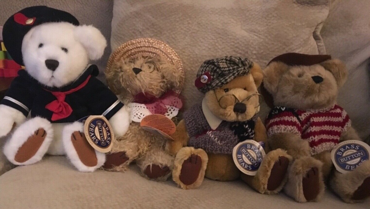 Brass Button Teddy Bears for sale | eBay