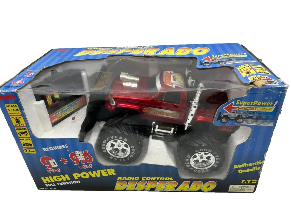Artin 1:14 Scale Radio Shack RC Remote Control Red Desperado Monster Truck 47680 - Image 1 of 4