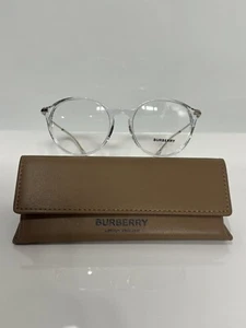 NIB Burberry 2365 3024 Crystal Pink Round Acetate Eyeglasses 51mm - Picture 1 of 8