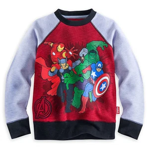 $27 NEW Disney MARVEL Avengers Iron Man Thor Hulk Captain Sweatshirt SIZE 2-3 - Picture 1 of 10