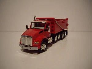 DCP FIRST GEAR 1/64 RED KENWORTH T880 QUAD-AXLE ROGUE DUMP TRUCK - Picture 1 of 6