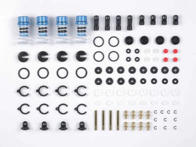 Tamiya 42102 TRF Special Damper (Black Hard Coated) TT01/TT02/TRF416/TRF417, NIB - Image 1 of 2