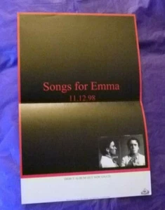 SONGS FOR EMMA POSTER 10.75" x 16.5"  11.12.98 BROKEN REKIDS 1999 - Picture 1 of 1