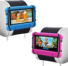 Car Headrest Mount Silicon Holder - 2 Pack Universal Tablet Holder for Car Kids 