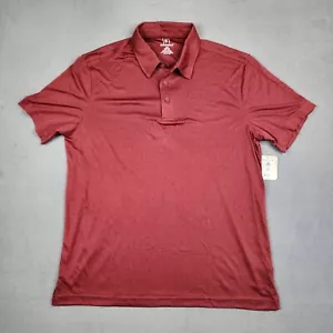 George Performance Polo Shirt Men’s Size Large Red Sporty Stretch Golf School - Picture 1 of 7