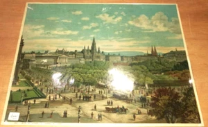 CHROMO GRANDE CHROMOLITHOGRAPHIE 19EME N°1023 VIENNE AUTRICHE 42X33CM - Picture 1 of 1