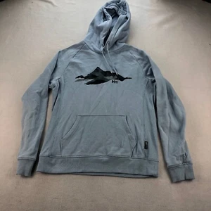 Helly Hansen Hoodie Mens Medium Blue Pullover Sweatshirt - Picture 1 of 10