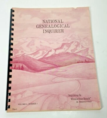 National Genealogical Inquirer Volume 4 Issue 1 Spring 1980 G1 - Image 1 of 3