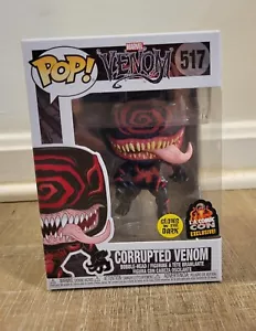 Funko Pop! MARVEL CORRUPTED VENOM GITD GLOW LA COMIC CON EXCLUSIVO #517 - Imagen 1 de 2