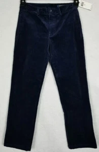 Polo Ralph Lauren Boys Youth Holiday Stretch Corduroy Pants Navy Blue Sz 20 - Picture 1 of 9