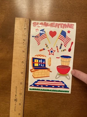 1 hoja de pegatinas vintage de la señora Grossman - "Verano" 2002 Foto 1 de 2