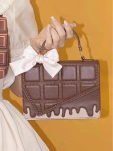 Lolita Girl Itabag Damen Schokolade PU Schultertasche Crossbody Taschen Handtaschen Geschenk - Bild 1 von 15