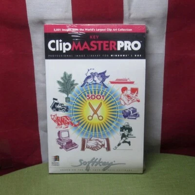 KEY CLIPMASTER PRO 1.0 software CD-Rom image library NWT graphics 1999 clipart - Image 1 of 2
