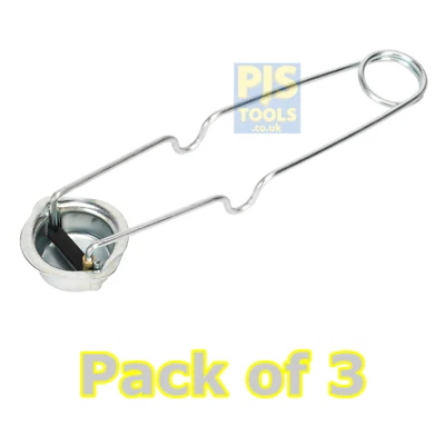 WELDABILITY 3 x Cup type flint spark lighter for welding gas torches, gas equipment or BBQ