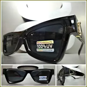 Classy Elegant Modern RETRO Cat Eye Style SUNGLASSES Funky Black Frame Dark Lens - Picture 1 of 8