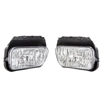 Fog Lights For 2003-2007 Chevy Silverado Front Bumper Lamps Clear Lens Pair - Image 1 of 4