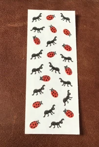 🔥Adesivi VINTAGE Ricordi Creativi ESTATE INSETTI FORMICHE COCCINELLE NOS* - Foto 1 di 1