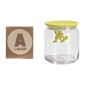 Alessi Gianni Glass Canister with Hermetic Seal 700ml LIME YELLOW BNIB ITALIAN - Picture 1 of 2