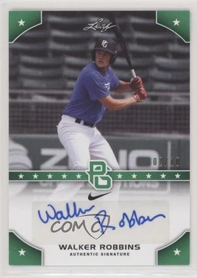 2015 Leaf Perfect Game National Showcase Green /10 Walker Robbins #PG-WR2 Auto - Image 1 of 2